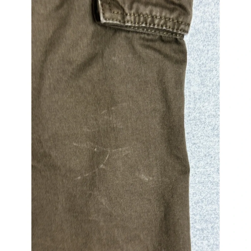 North Face Cargo Pant Mens 36x28 Brown Short Drawstring Hiking Utility Baggy Y2K